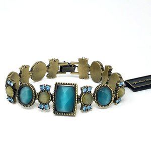 Sea Green Blue Bracelet 7"
